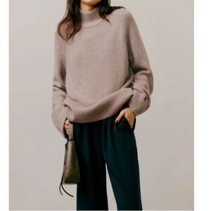 Reformation Garrett Cashmere Oversized Turtleneck